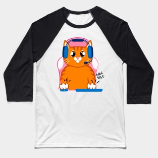 Cat Gamer On the Internet, nobody knows you're a cat Baseball T-Shirt